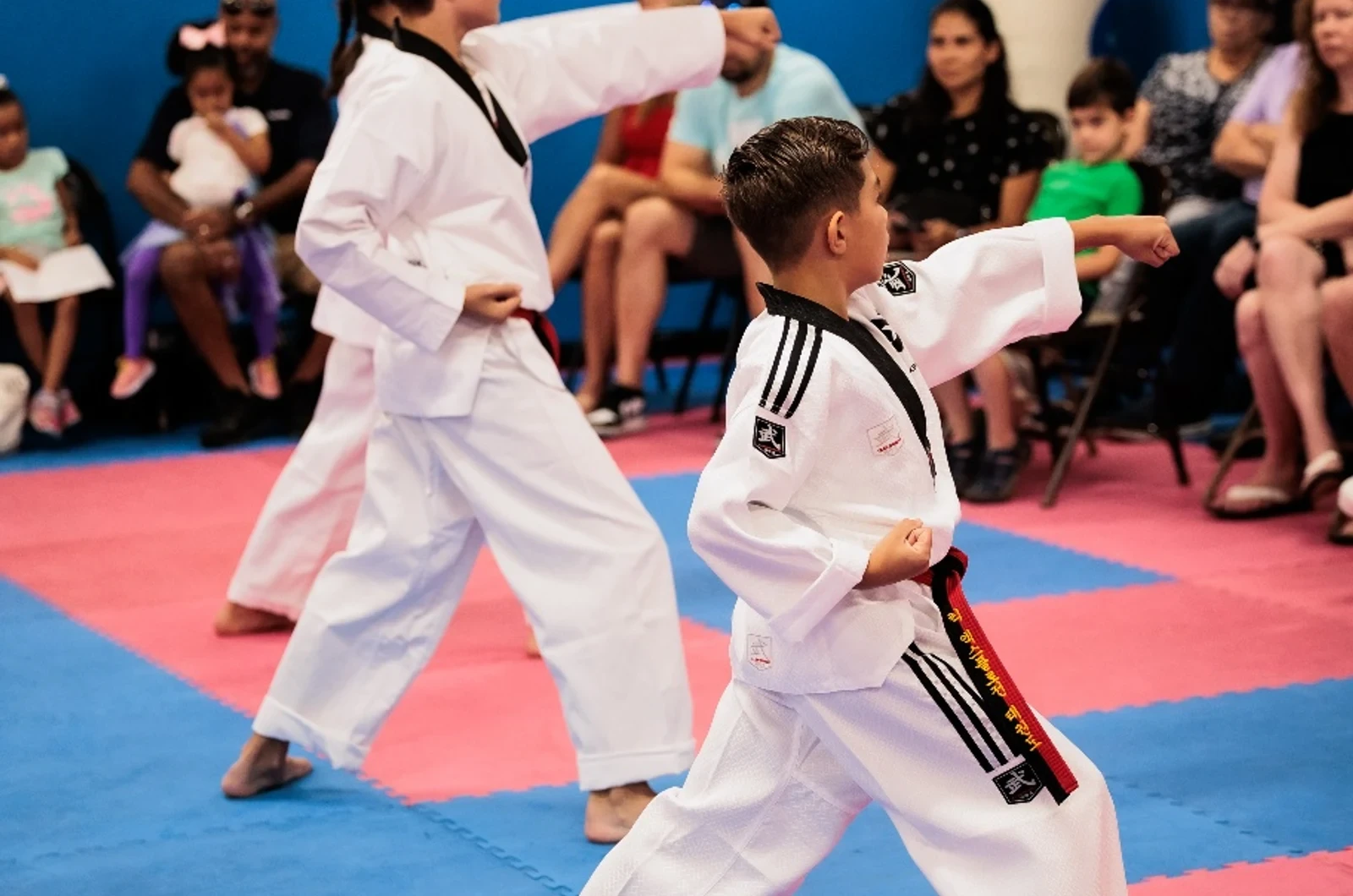 Kids getting active in after-school martial arts
